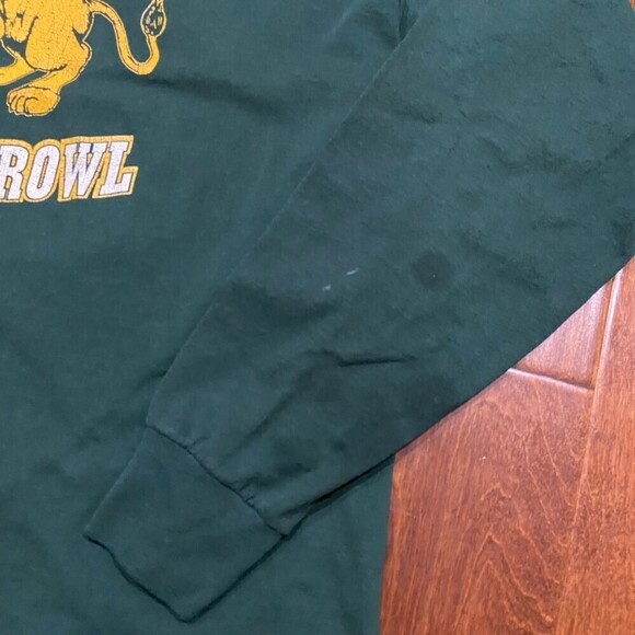 Lithia Springs Lions Vintage HS Green Yellow Long Sleeve T-Shirt Men's Size XXL - Picture 5 of 8